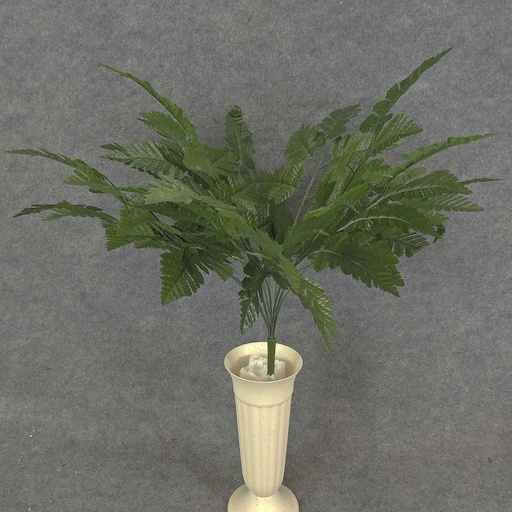 [SB6222] LEATHER LEAF FERN BUSH X12 19"