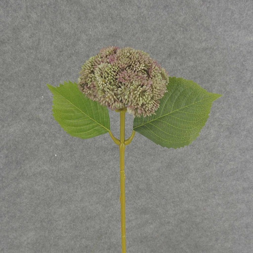 [SB6323-LGP] SEDUM STEM 15"  LIGHT GREEN/PURPLE