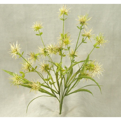 [SB67-BEI] PULSATILLA BUSH  BEIGE 18"