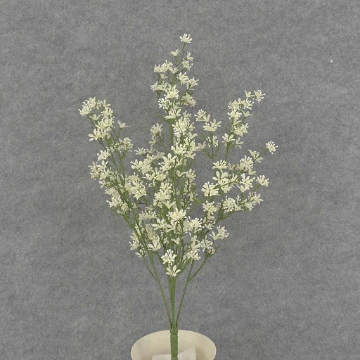 [SB7001-CRM] STARFLOWER BUSH 21" X5 PLASTIC  CREAM