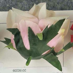 [SB8016-CPK] ROSE BUNDLE X7 10&quot;  CREAM/PINK