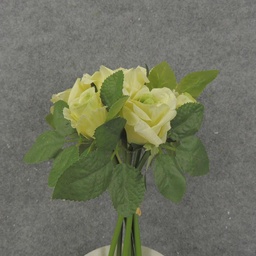 [SB8016-LGN] ROSE BUNDLE X7 10&quot;  LIGHT GREEN