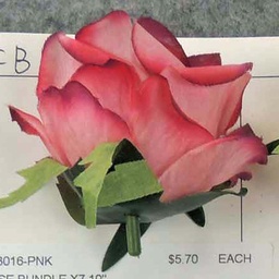 [SB8016-PNK] ROSE BUNDLE X7 10&quot;  PINK