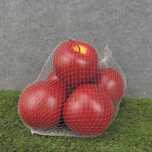 [SB8072-RED] APPLE RED LIFE-LIKE 4" (5/BAG)