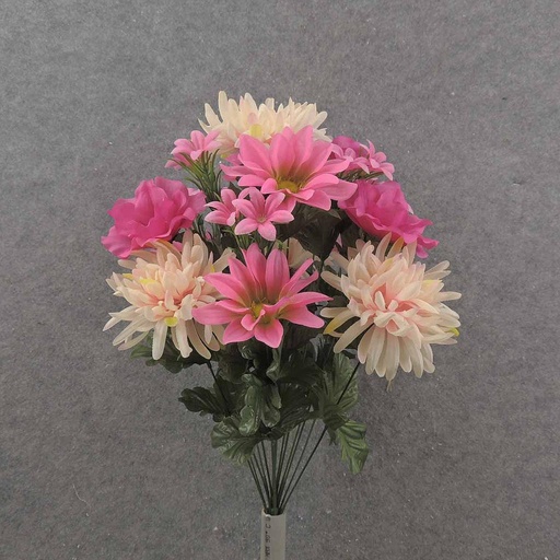 [SB9023-TTP] MUM/MAGNOLIA BLOOM MIX BUSH X18 TWO-TONE PINK