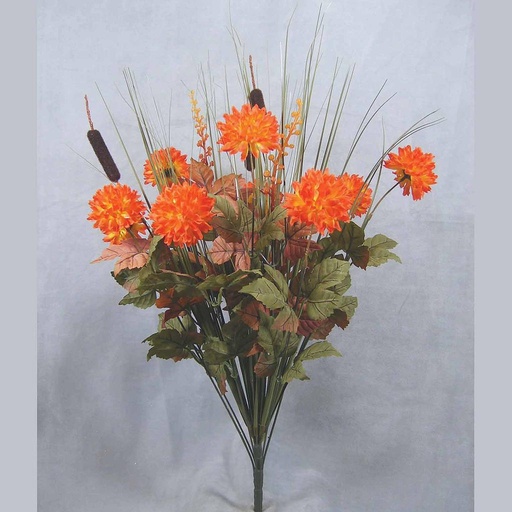 [SBF325-FOR] 24" MUM/CATTAIL/ONION GRASS BUSHx14