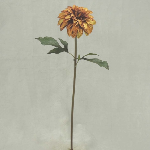 [SBF347-LTB] DAHLIA SPRAY 25"    LT.BRN