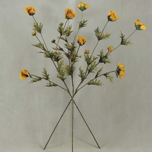 [SBF4049-MUS] COSMOS SPRAY X3 (3/BUNDLE) 33"  MUSTARD
