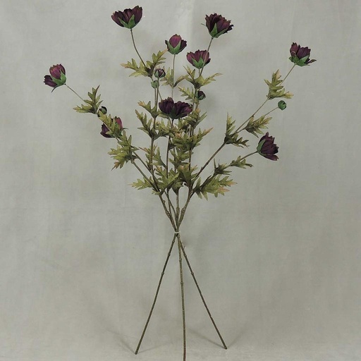 [SBF4049-PUR] COSMOS SPRAY X3 (3/BUNDLE) 33"  PURPLE