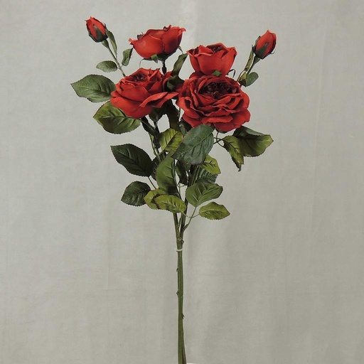 [SBF4053-RED] ROSE CABBAGE SPRAYx3(2/BNDL)30"  RED