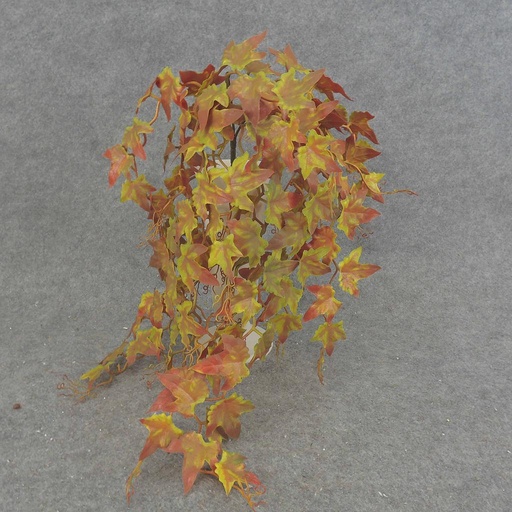 [SBF6017-GRD] IVY LEAF HANGING BUSH X5 23"  GREEN/RED