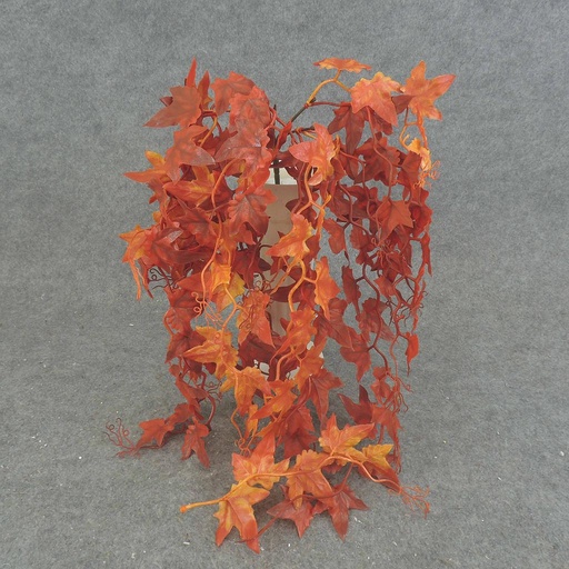 [SBF6017-ORD] IVY LEAF HANGING BUSH X5 23"  ORANGE/RED