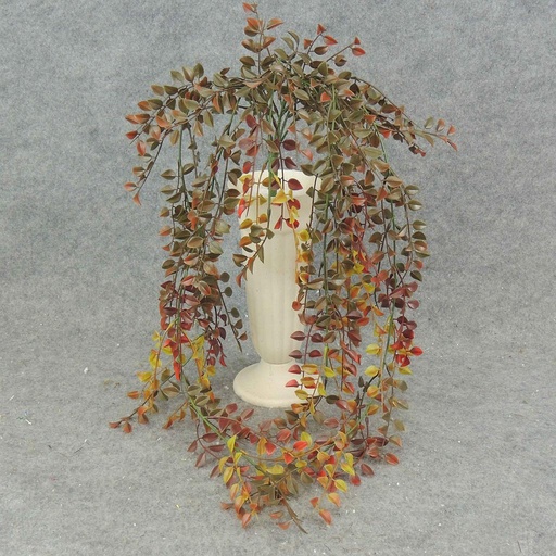 [SBF6092-DKG] LEAF HANGING BUSH X3 31"  DARK GREEN