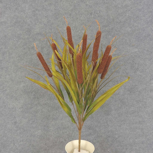 [SBF7014-BRN] CATTAIL/GRASS BUSH 20" X12
