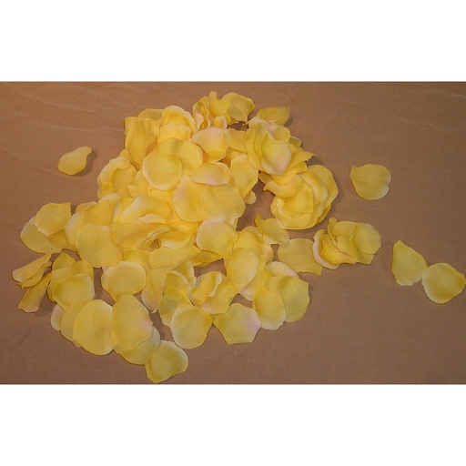 [SE13-YEL] PETALS ROSE (PONGEE)  YELLOW (200/BG)