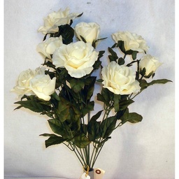[SE14-IVO] ROSE/ROSE BUD BUSH X12 IVORY