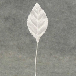[SE21] LEAVES CORSAGE MEDIUM WHITE/IRR (100/BAG)