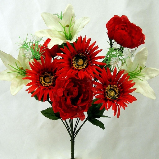 [SE347-RCM] T-LILY/GERBERA/PEONY BUSH X12