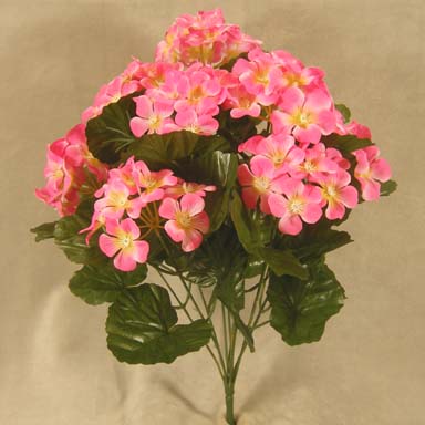 [SE396-PNK] GERANIUM BUSH X9   PINK