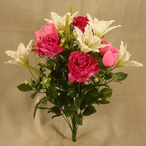 [SE4002-BCM] LILY TIGER/ROSE MIXED BUSH X18