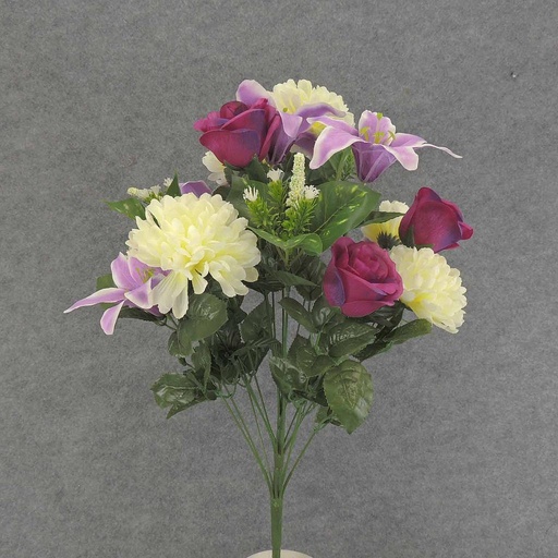 [SE4004-CLB] MUM BALL/LILY MIXED BUSH X18