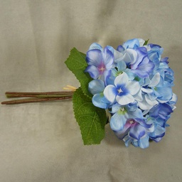 [SE4021-BLU] HYDRANGEA SATIN (3/BUNDLE)  BLUE