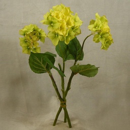 [SE4029-GRN] HYDRANGEA SPRAY X1 16.5&quot;(3/BDL)