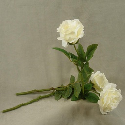 [SE4034-CRM] ROSE OPEN SPRAYx1 (3/BUNDLE)16&quot;  CREAM