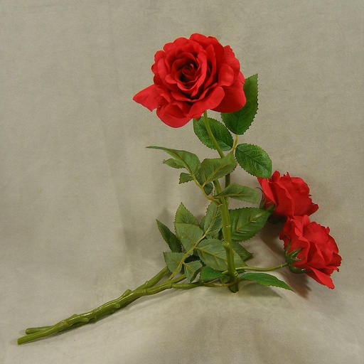 [SE4034-RED] ROSE OPEN SPRAYx1 (3/BUNDLE)16"  RED