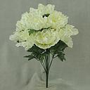 [SE4092-CRM] PEONY BUSH X12  20" CREAM/WHITE