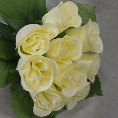 [SE47-CRM] ROSE BUD BUNDLE X9 SATIN CREAM