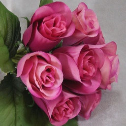 [SE47-MAV] ROSE BUD BUNDLE X9 SATIN MAUVE