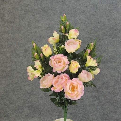 [SE5020-PNK] ROSE/ROSE BUD/GLAD HALF BUSHx15  PINK