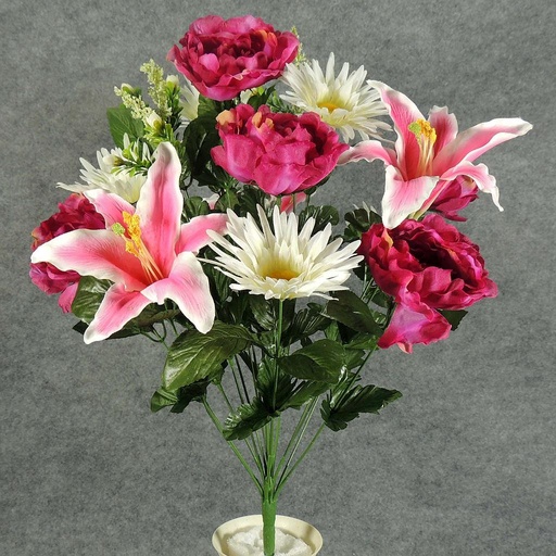 [SE5030-BPC] PEONY/LILY/GERBERA MIX BUSH X17