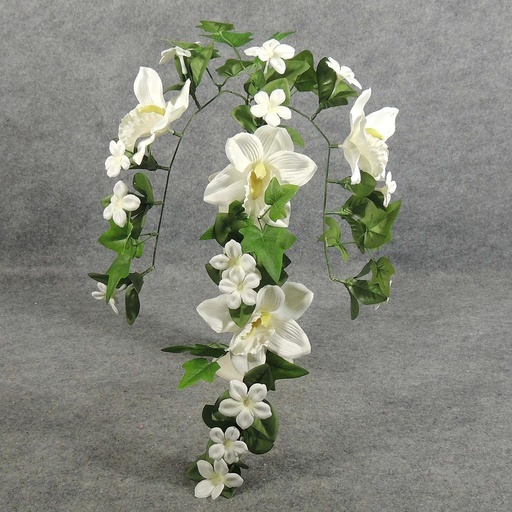 [SE5067-CRM] CYMBIDIUM/STEPHANOTIS SPRAY X3