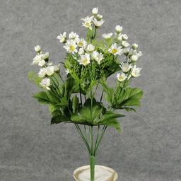 [SE5070-CRM] DAISY WILD BUSH X9     CREAM  CREAM