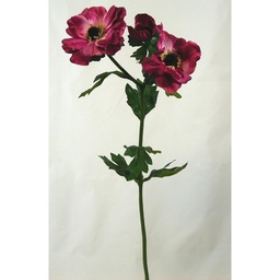 [SE56-FUS] POPPY SPRAY X3 SATIN  FUSCHIA (6/BAG)