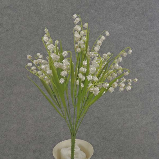 [SE6008] LILY OF THE VALLEY BUSHx9 15.5" PEARL FINISH