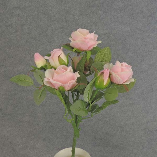 [SE6029-PNK] ROSE SPRAY X7  14"     PINK