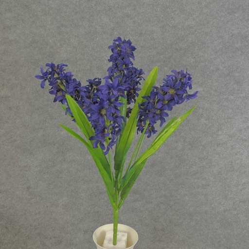 [SE6044-DPU] HYACINTH BUSH X7 20.5"  DARK PURPLE