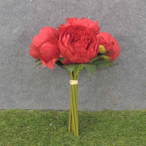 [SE6050-RED] PEONY BUNDLE X7  11"  RED