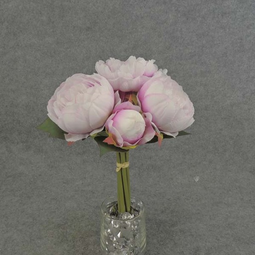 [SE6050-WHB] PEONY BUNDLE X7  11"  WHITE/BEAUTY