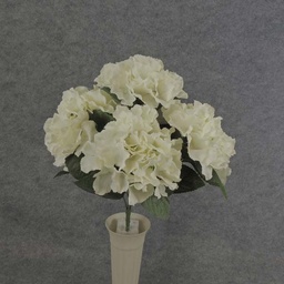 [SE6053-CRM] HYDRANGEA BUSH X5   18&quot;  CREAM