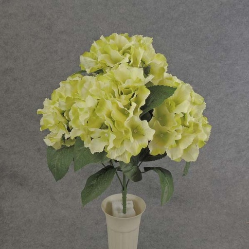[SE6053-GRN] HYDRANGEA BUSH X5   18"  GREEN