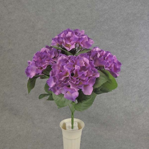 [SE6053-PUR] HYDRANGEA BUSH X5   18"  PURPLE