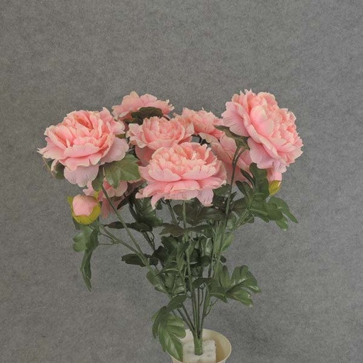 [SE6061-PNK] PEONY BUSH X12 21"    PINK