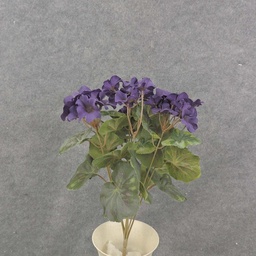 [SE6089-PUR] GERANIUM BUSH 14.5&quot; X7 PURPLE