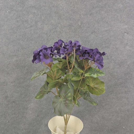 [SE6089-PUR] GERANIUM BUSH 14.5" X7 PURPLE