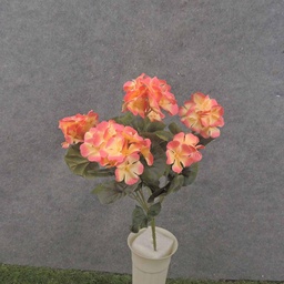 [SE6089-SAL] GERANIUM BUSH 14.5&quot; X7 SALMON