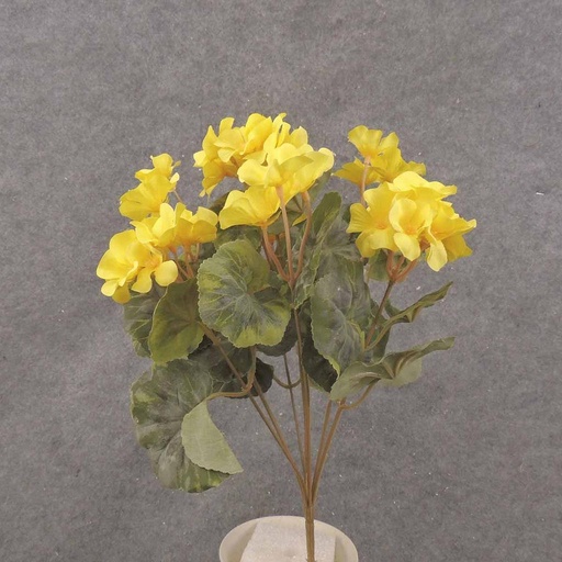[SE6089-YEL] GERANIUM BUSH 14.5" X7 YELLOW